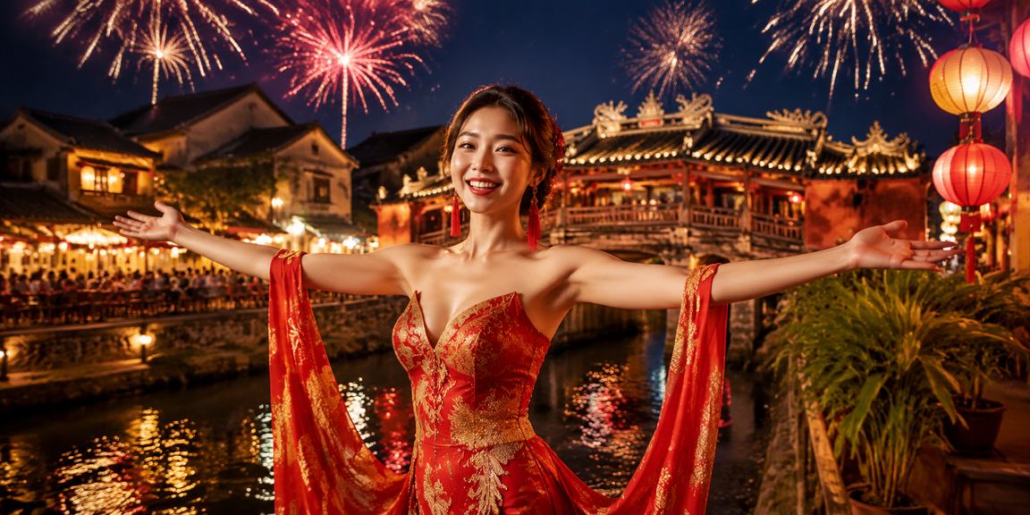 Người chơi thư giãn tại sòng bài đêm hội An