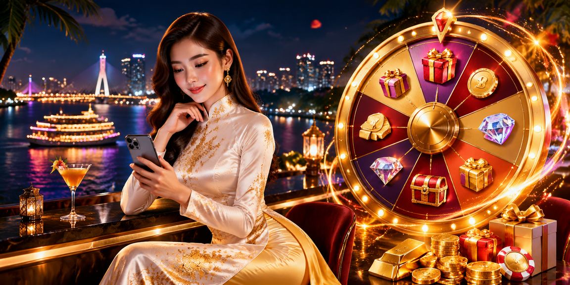 Người phụ nữ mặc áo dài bên quay số may mắn vùng Mekong – không khí lễ hội giải thưởng