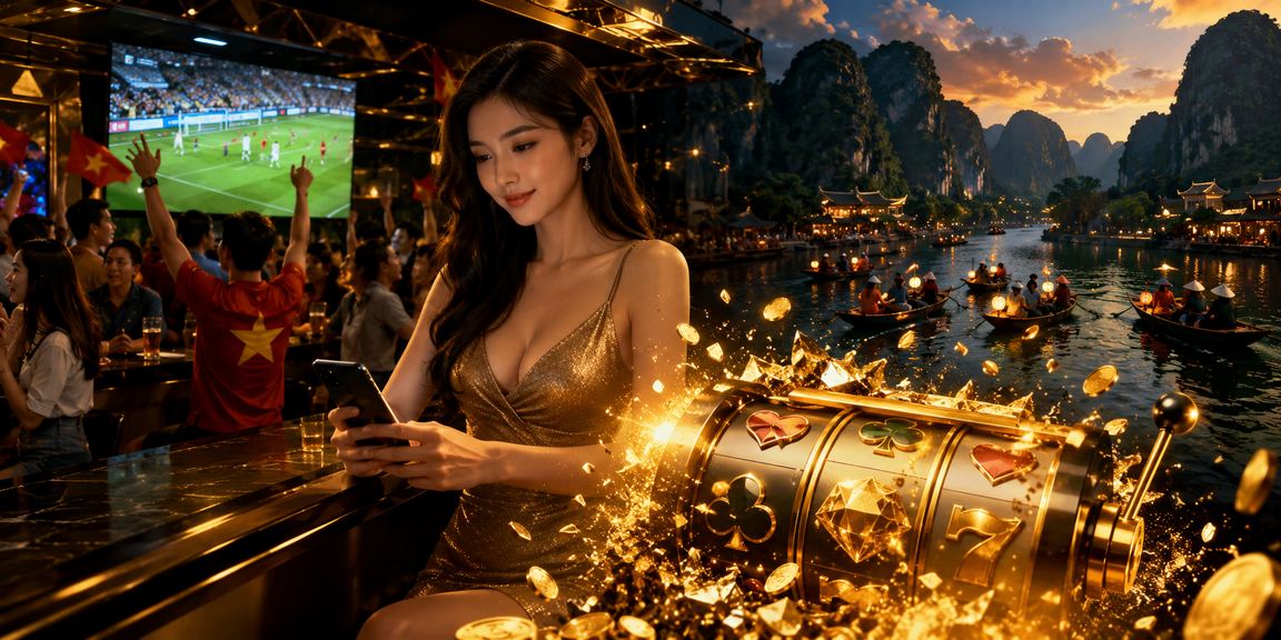 Người dùng chơi slot game trên điện thoại tại Ninh Bình